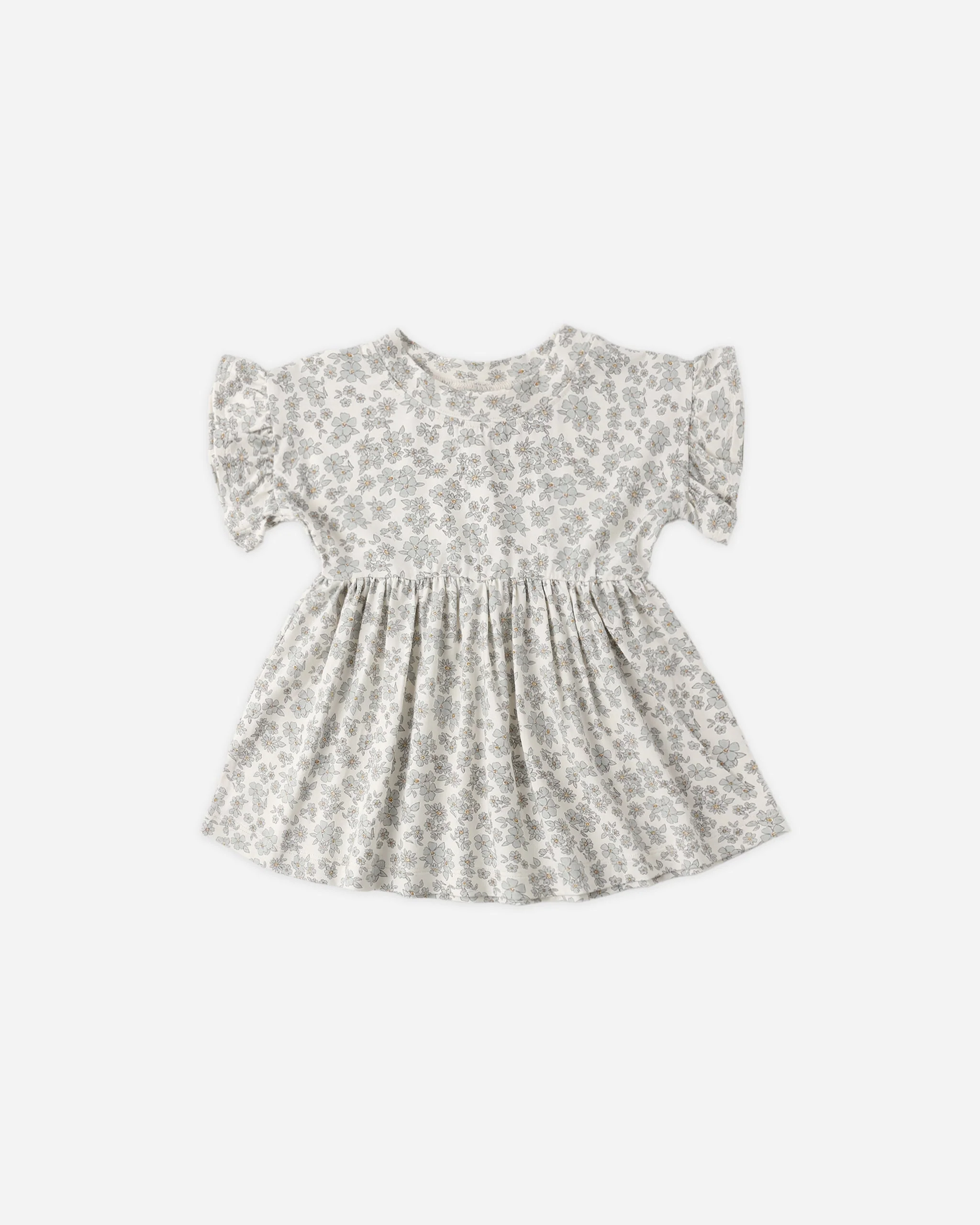Bamboo Babydoll Dress Blue Floral