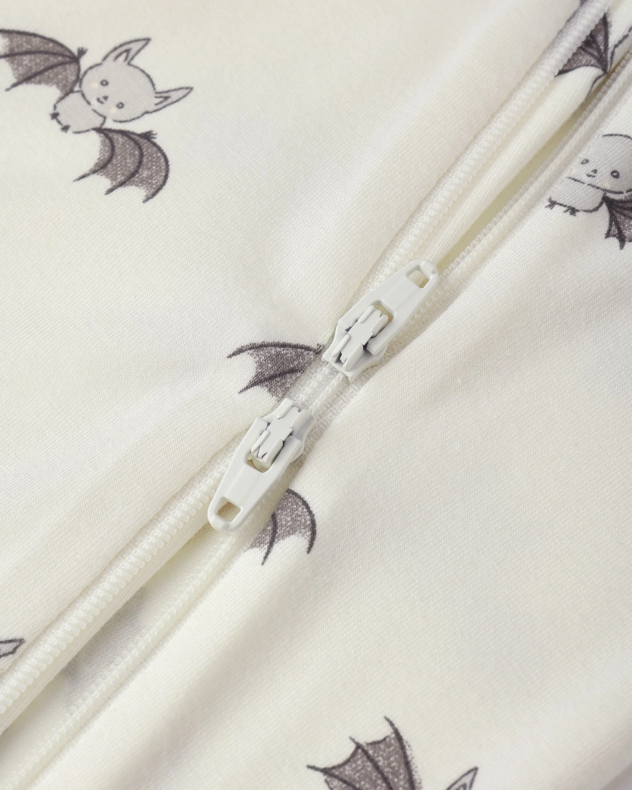 Bamboo Zip Footie || Bats - Image 2