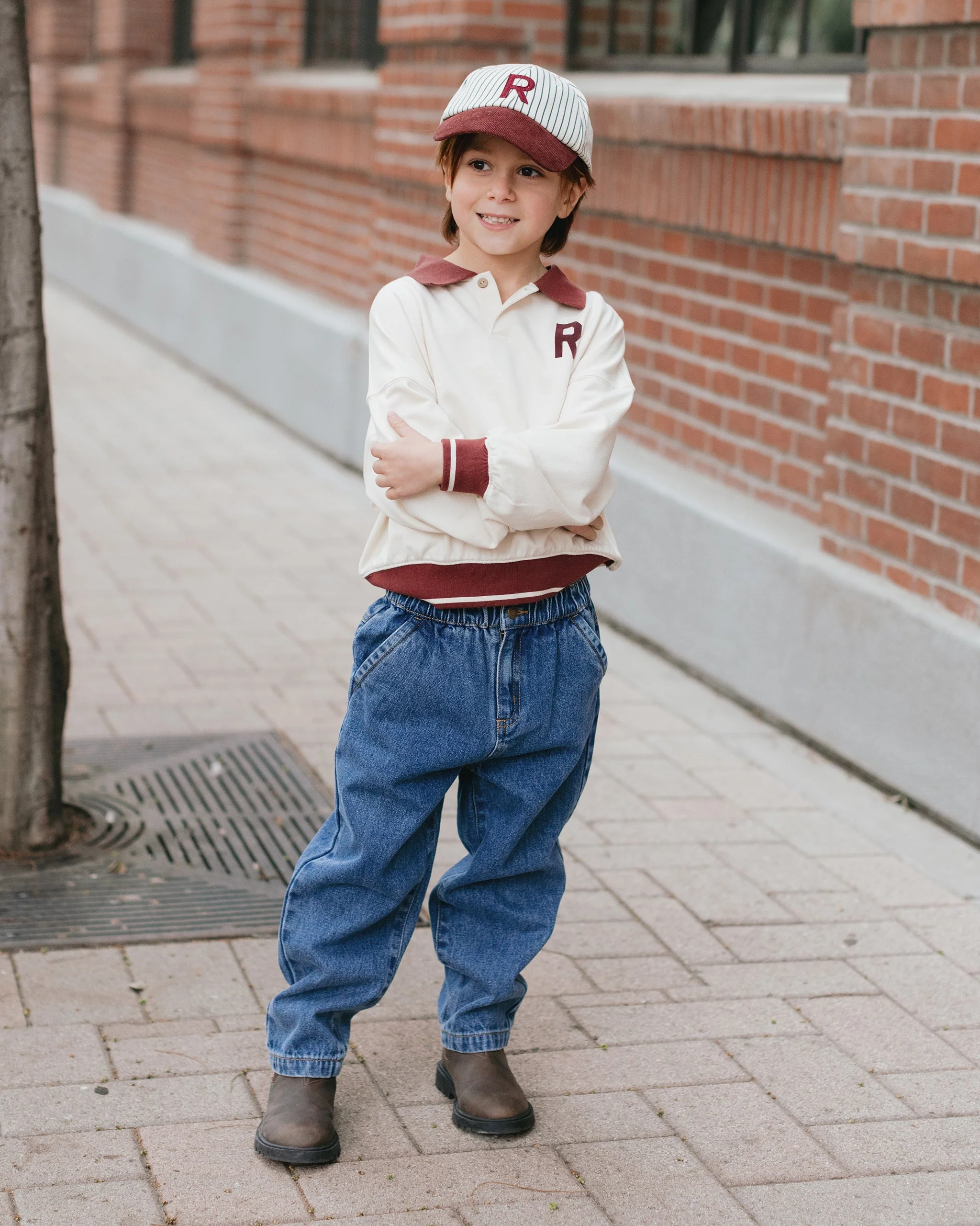 Baseball Hat || Navy Pinstripe - Image 4