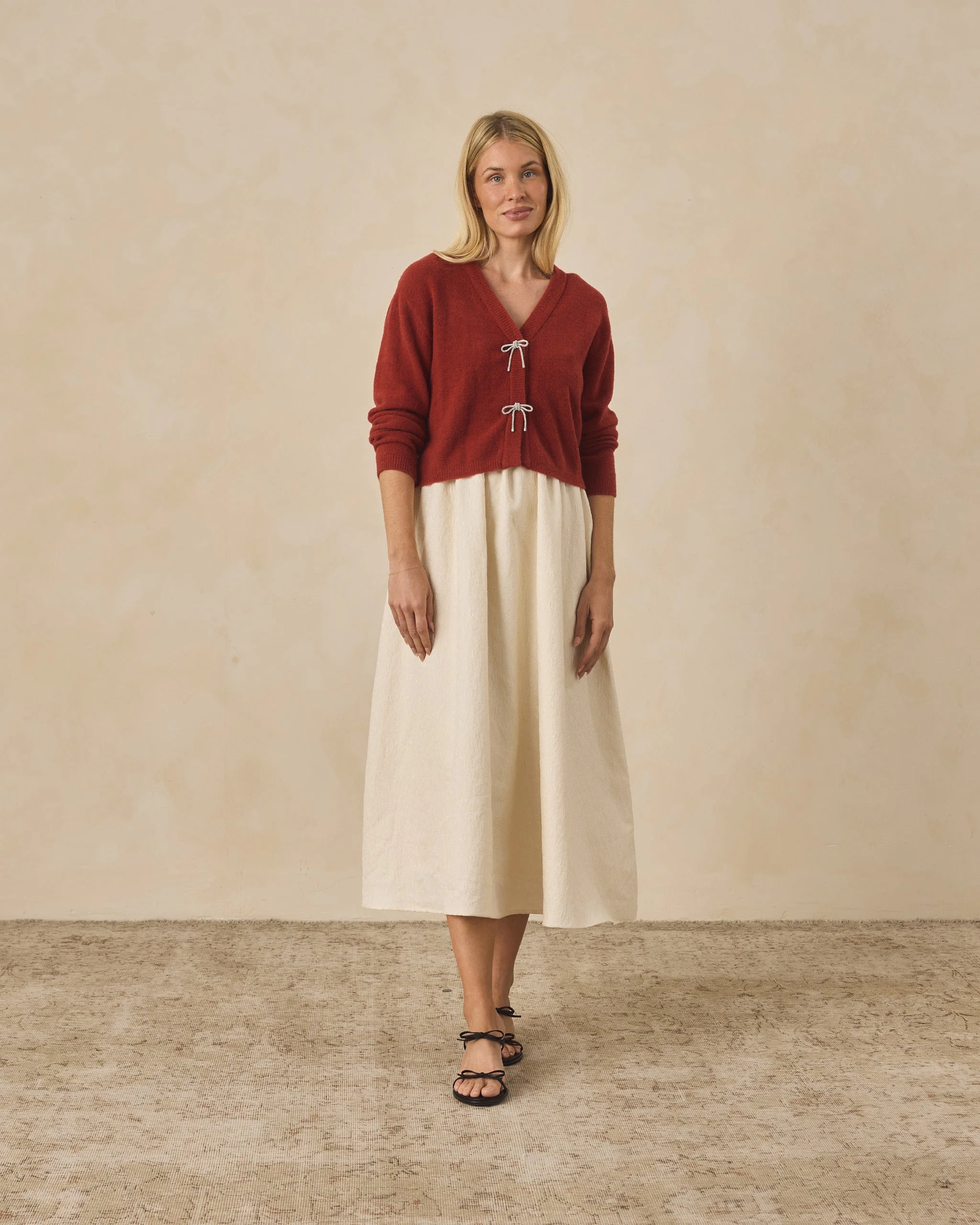 Bow Cardigan | Ruby - Image 4
