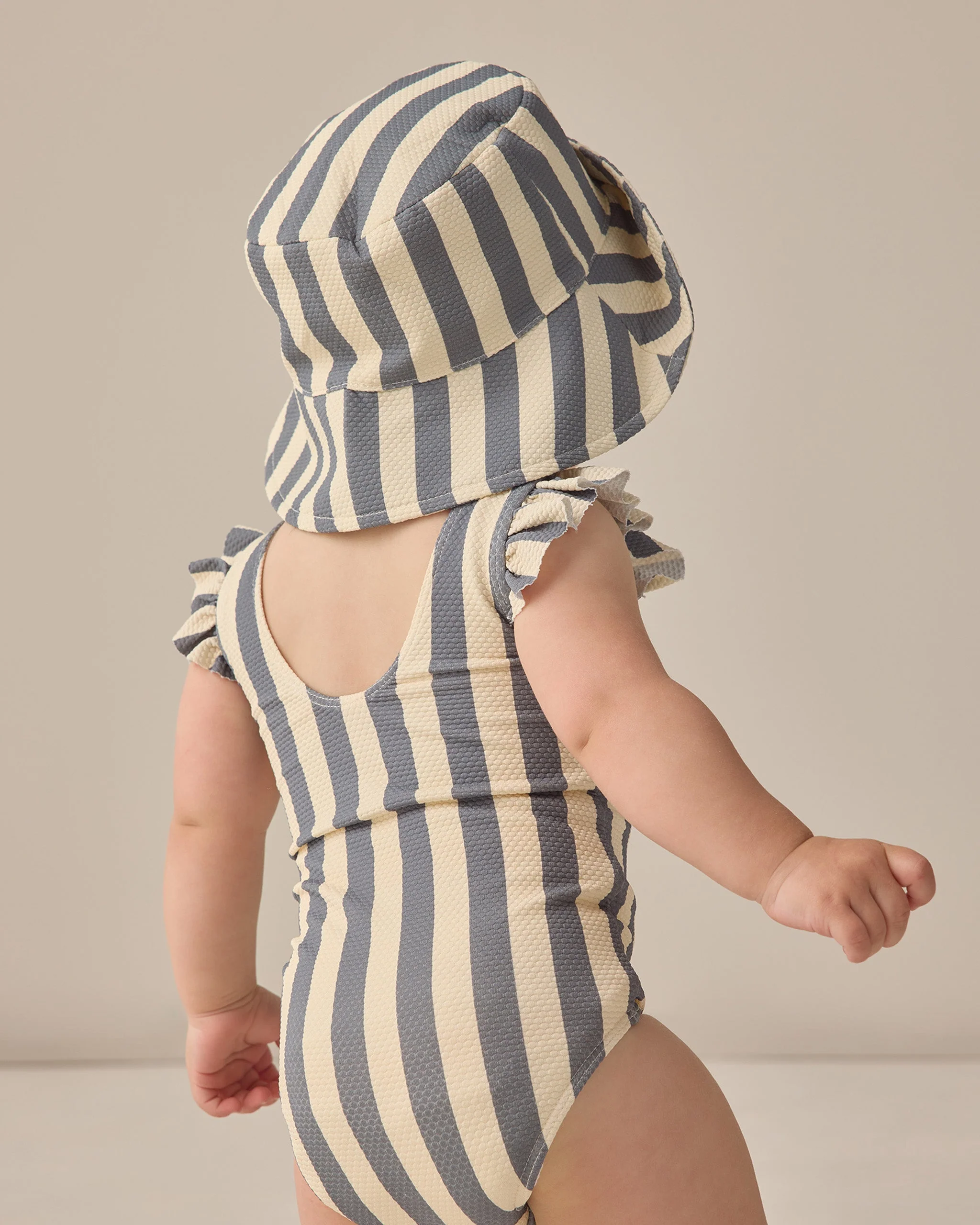 Bucket Hat Retro Stripe Ocean - Image 3