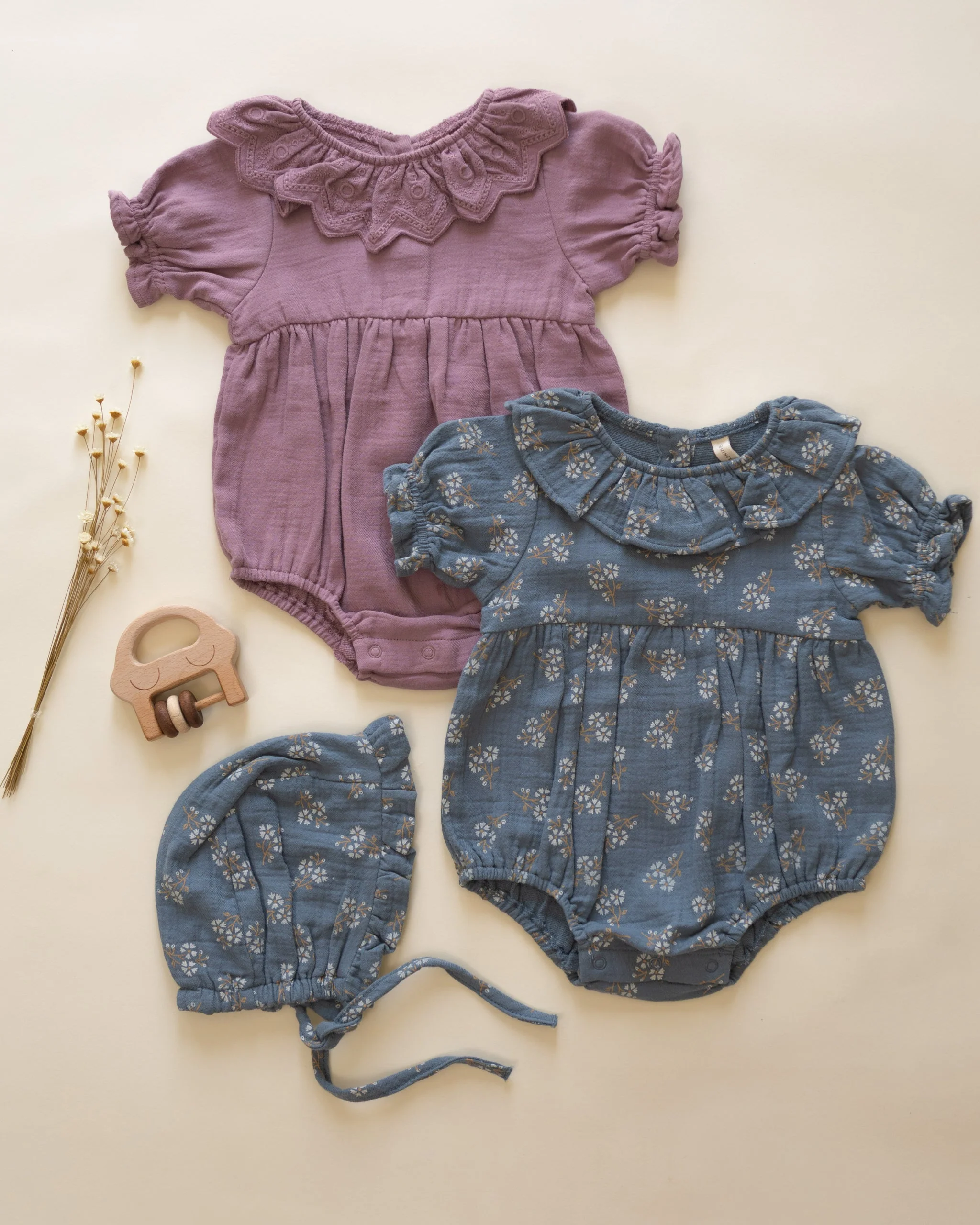 Collared Romper || Mulberry - Image 4