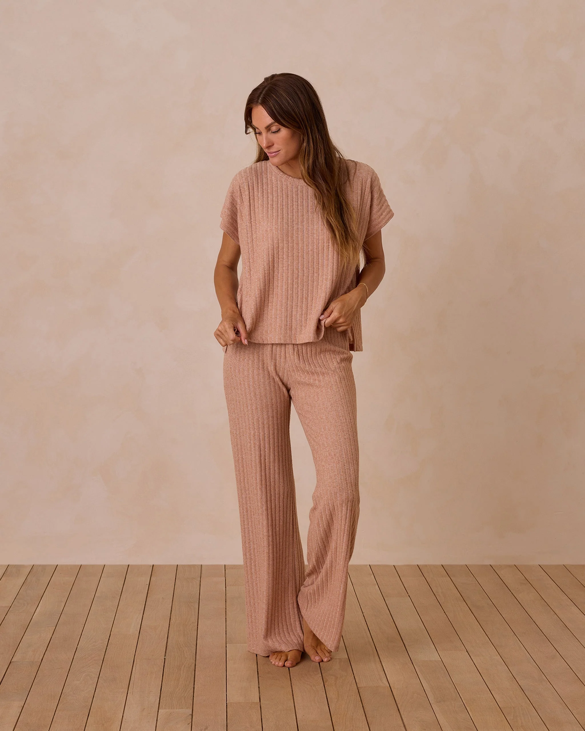 Cozy Rib Knit Set | Grapefruit - Image 3