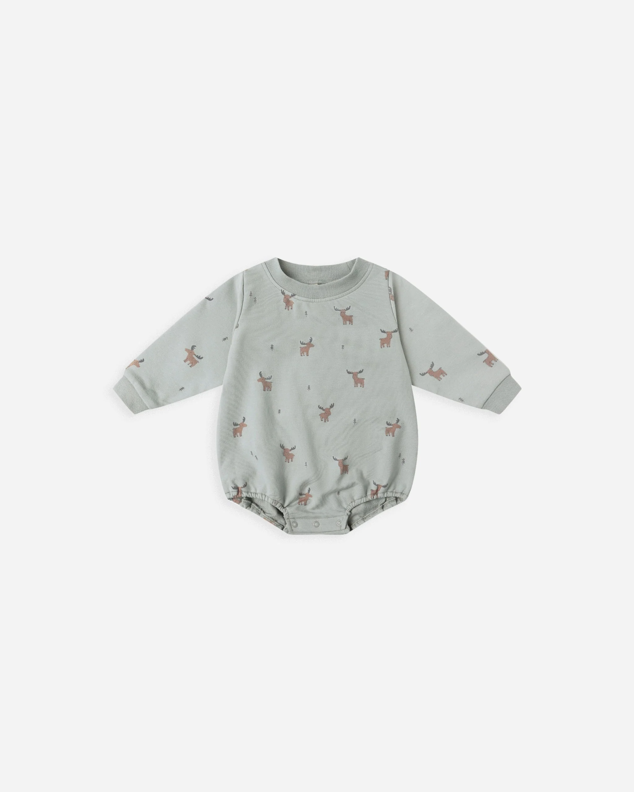 Crewneck Bubble Romper || Moose
