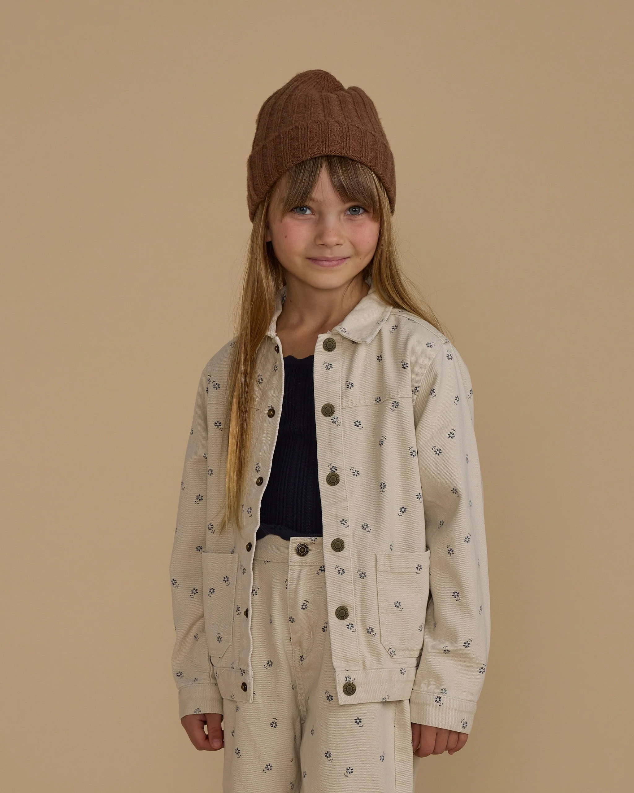 Denim Chore Coat || Blue Daisy - Image 4