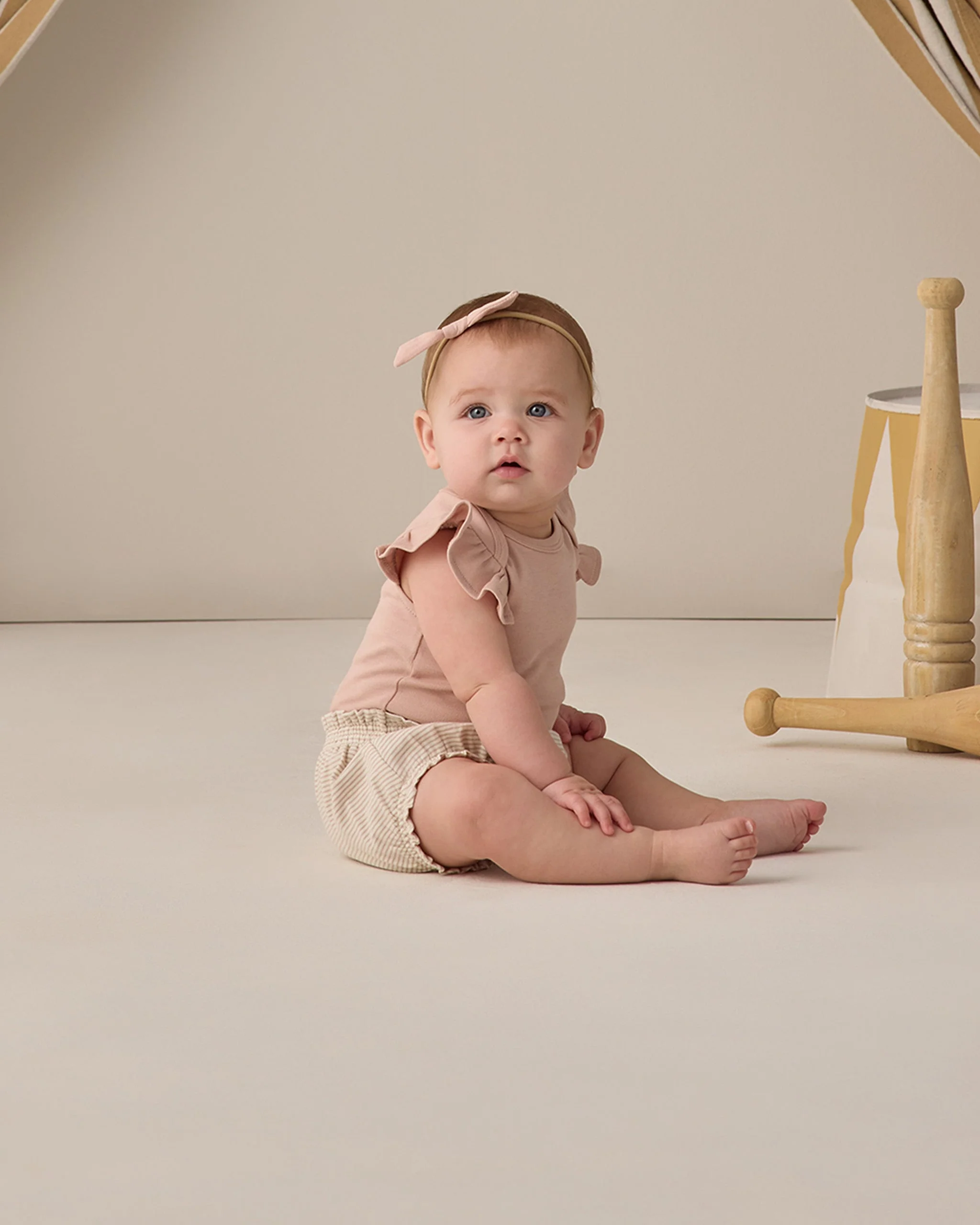 Flutter Sleeve Bodysuit Blush - Image 3