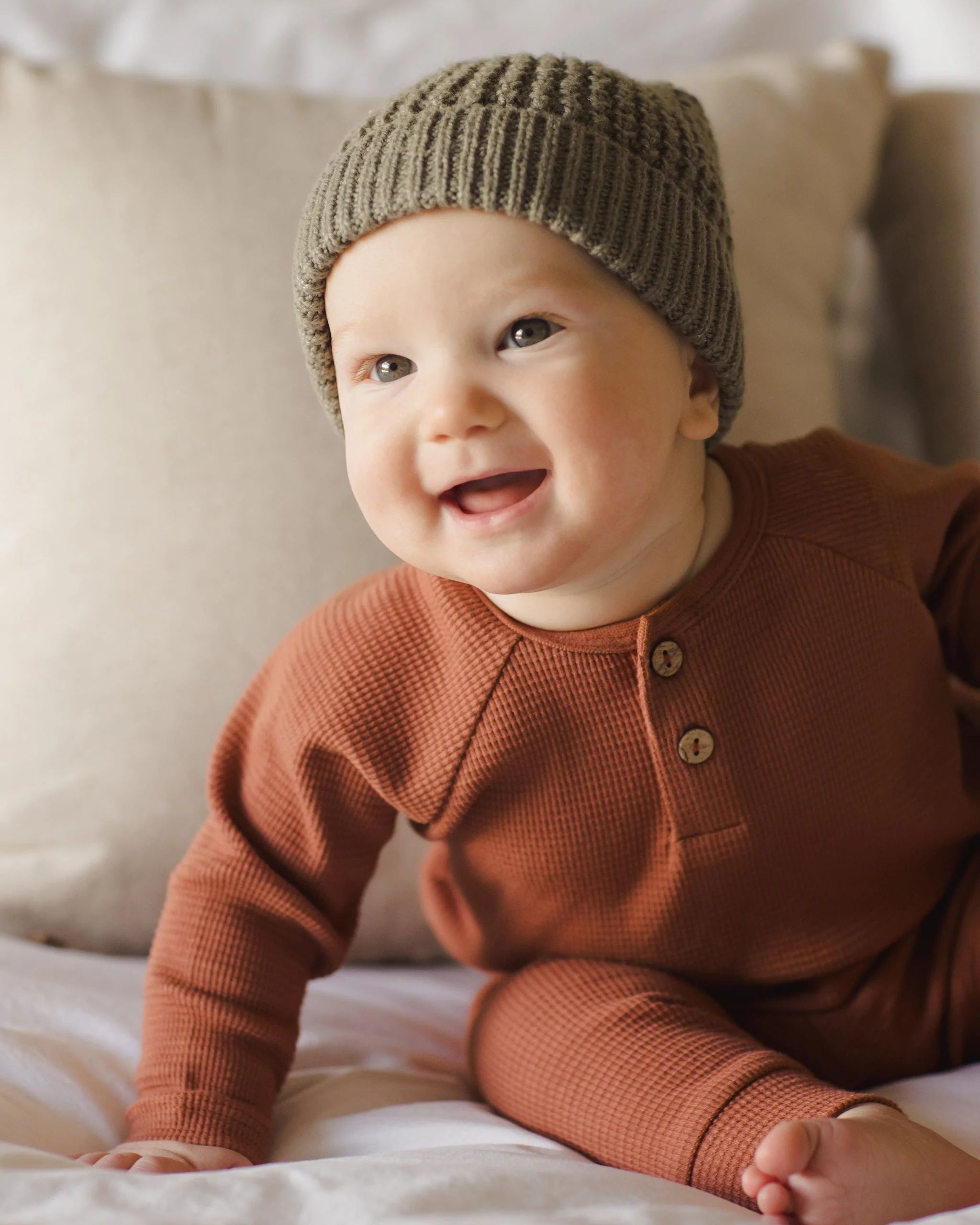 Henley Knit Top || Cranberry - Image 4