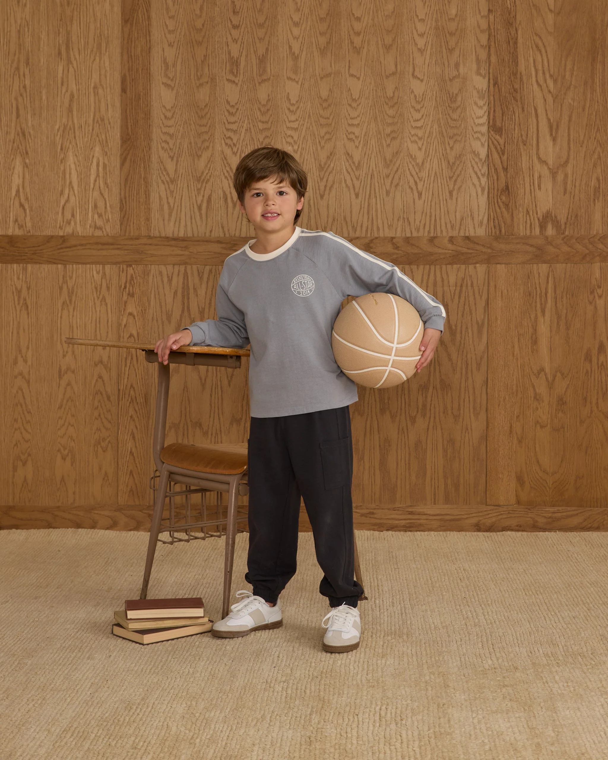 Jersey Long Sleeve Tee || Dusty Blue - Image 6