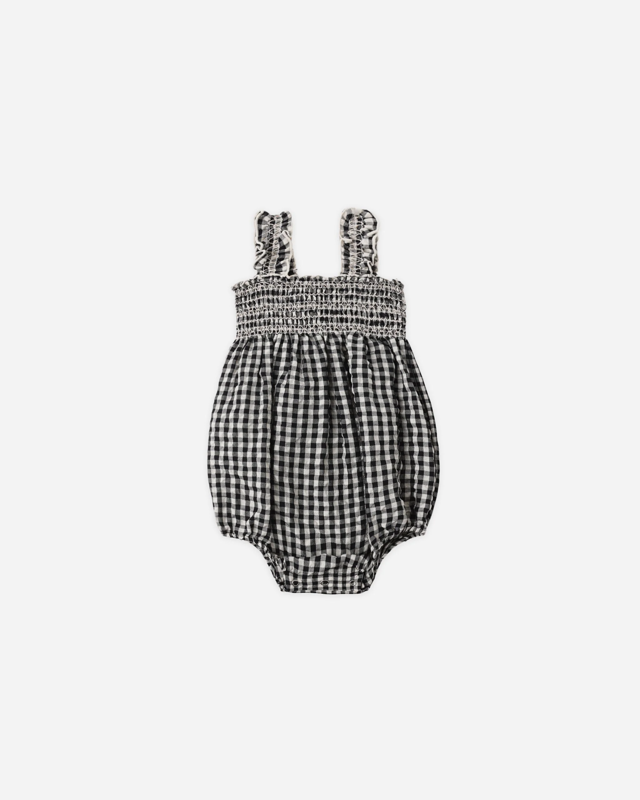 Julia Romper Black Check