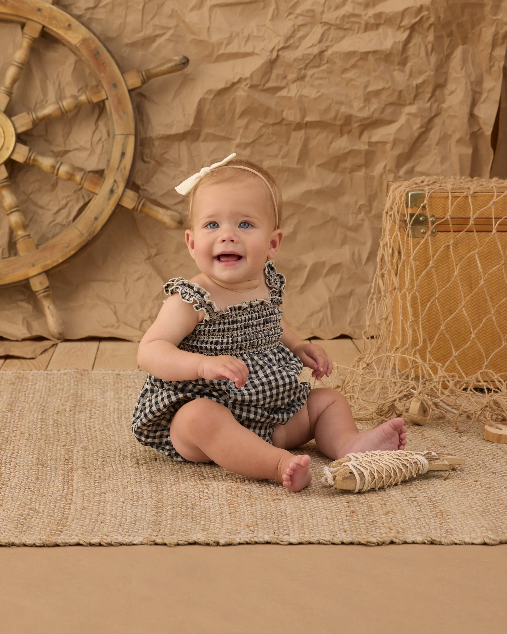 Julia Romper Black Check - Image 2