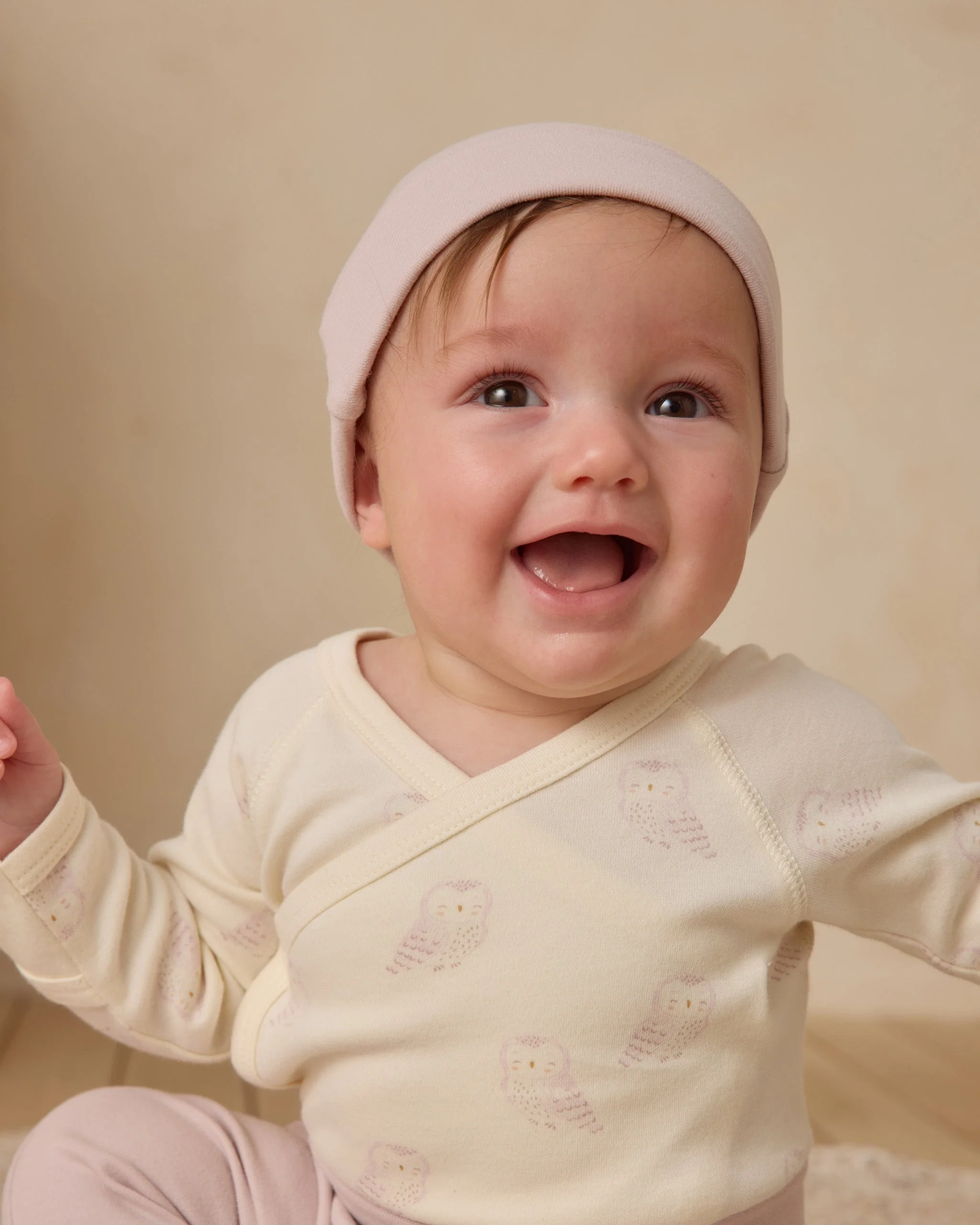 Knotted Baby Hat || Lilac - Image 4