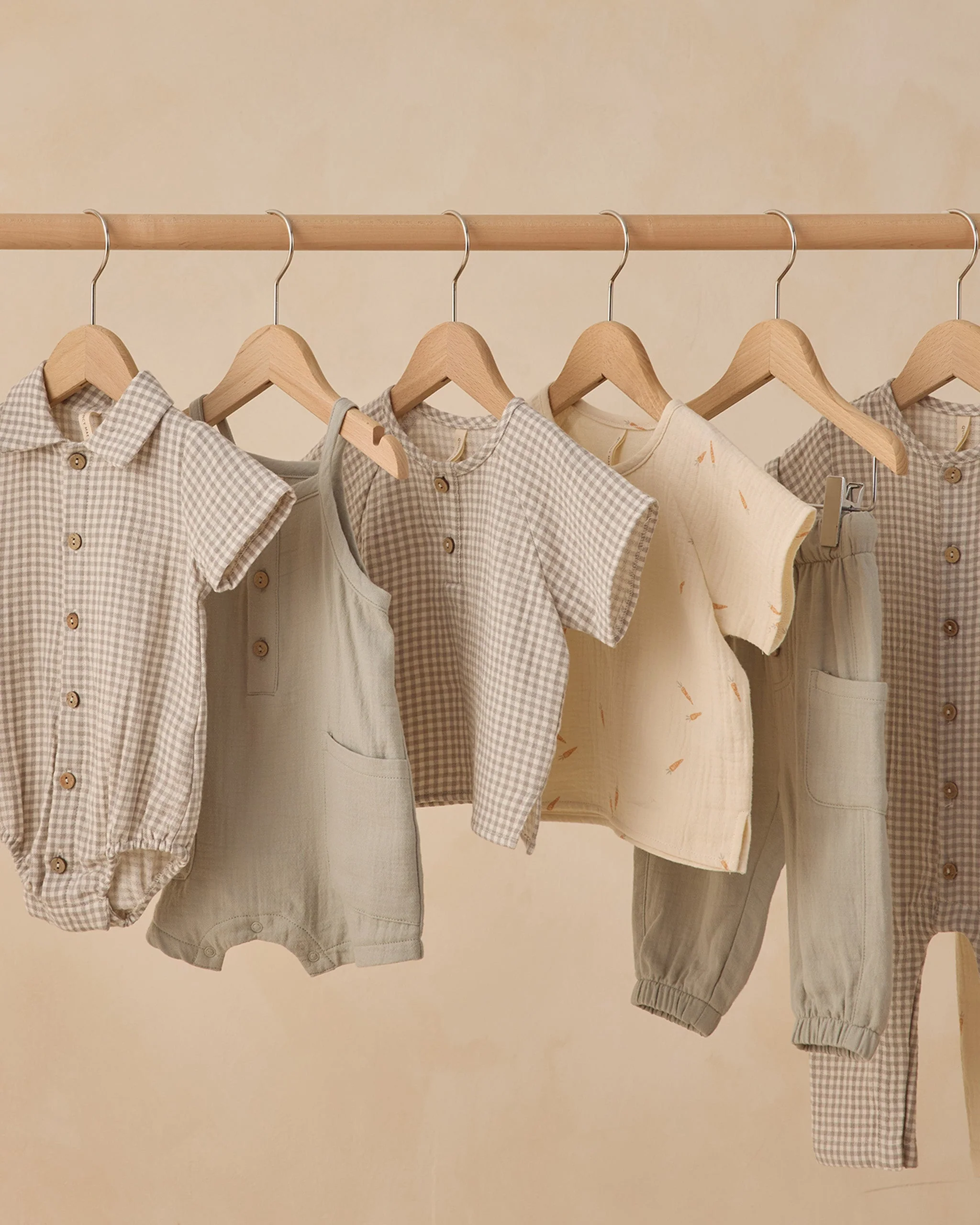 Matteo Romper Sage Gingham - Image 4