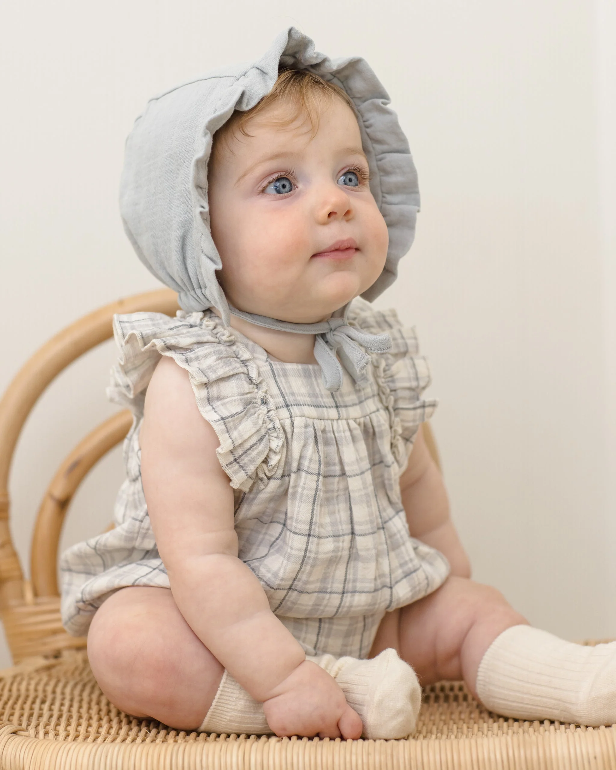 Maya Romper Blue Plaid - Image 2