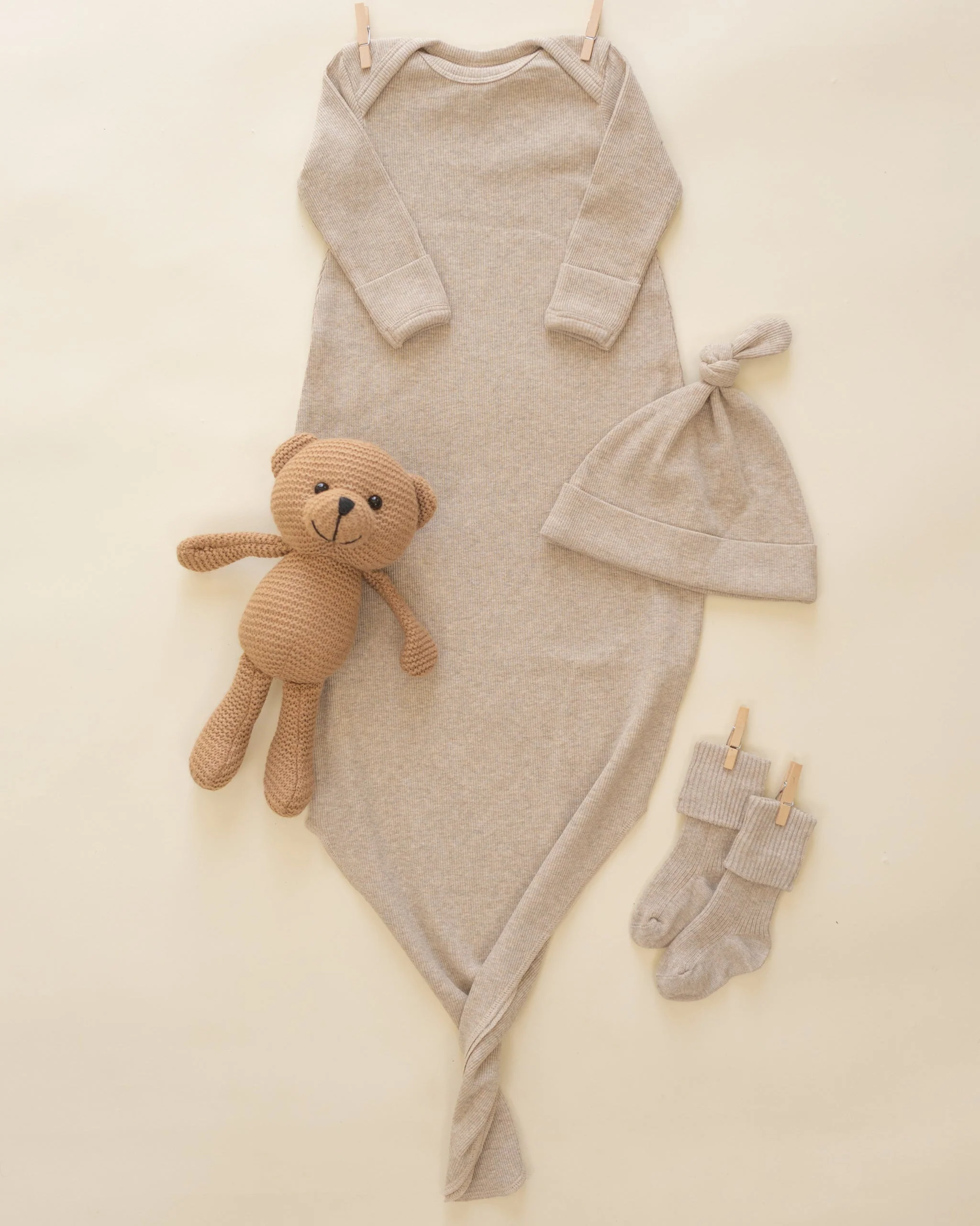 Melange Socks || Oatmeal, Rose - Image 5
