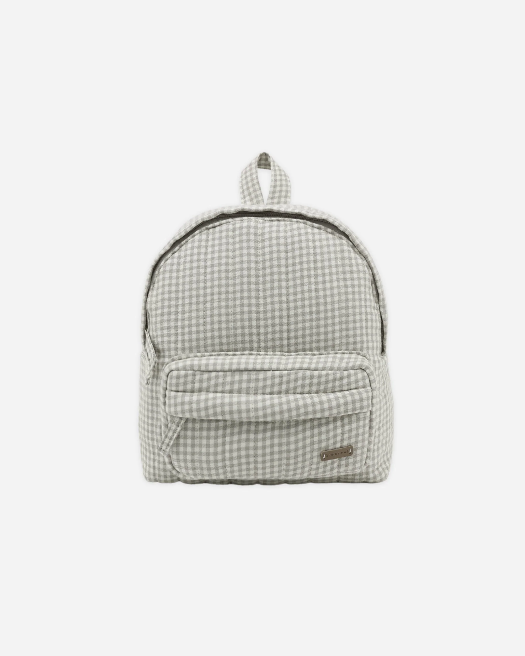 Mini Backpack Sage Gingham