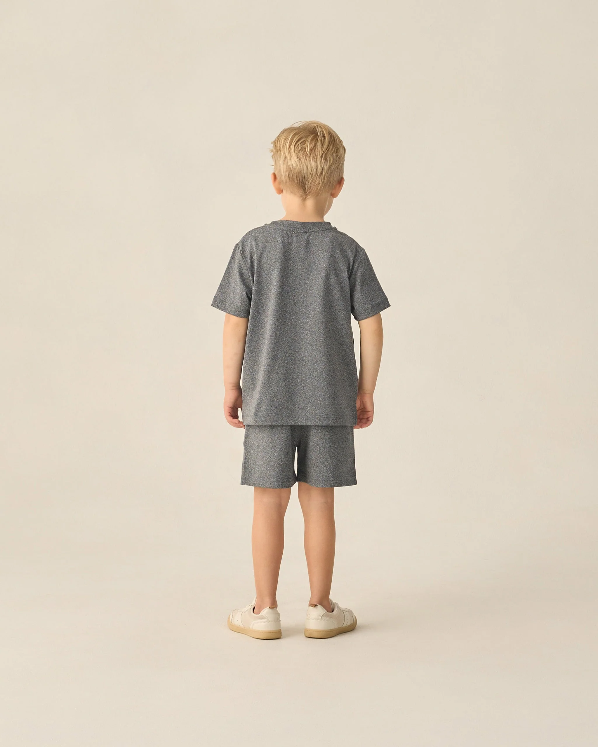 Oceanside Tech Short Heathered Black - Image 3