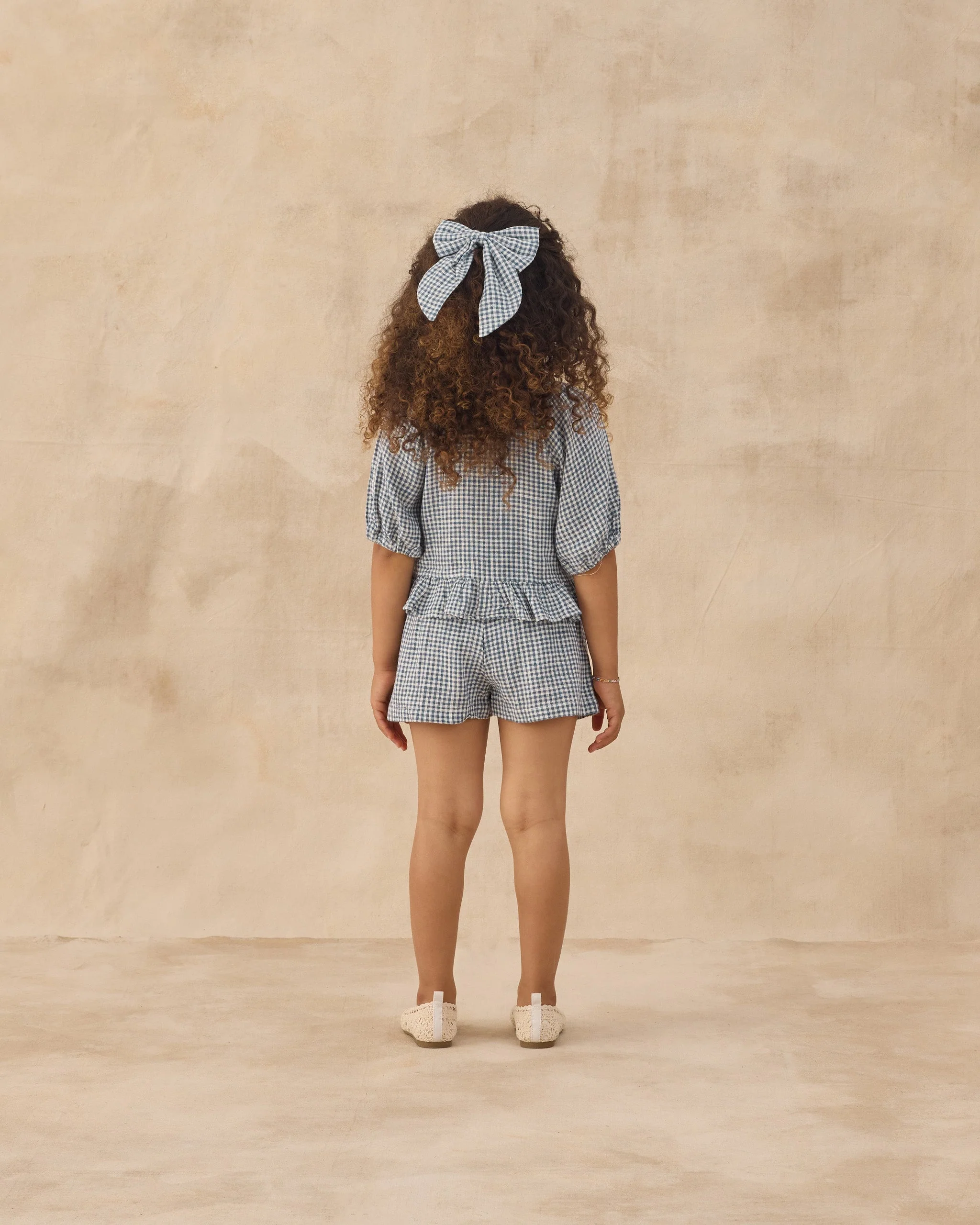 Oversized Bow Marine Gingham - Image 2