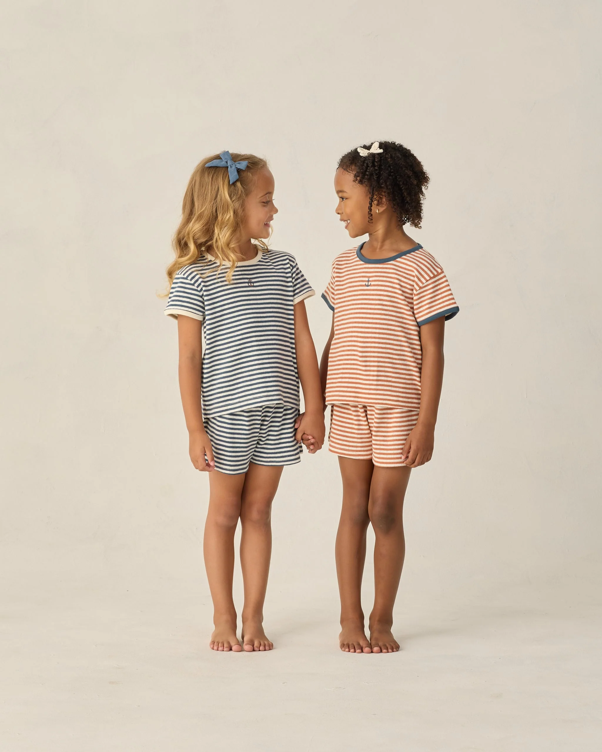Pointelle Tee Poppy Stripe - Image 7