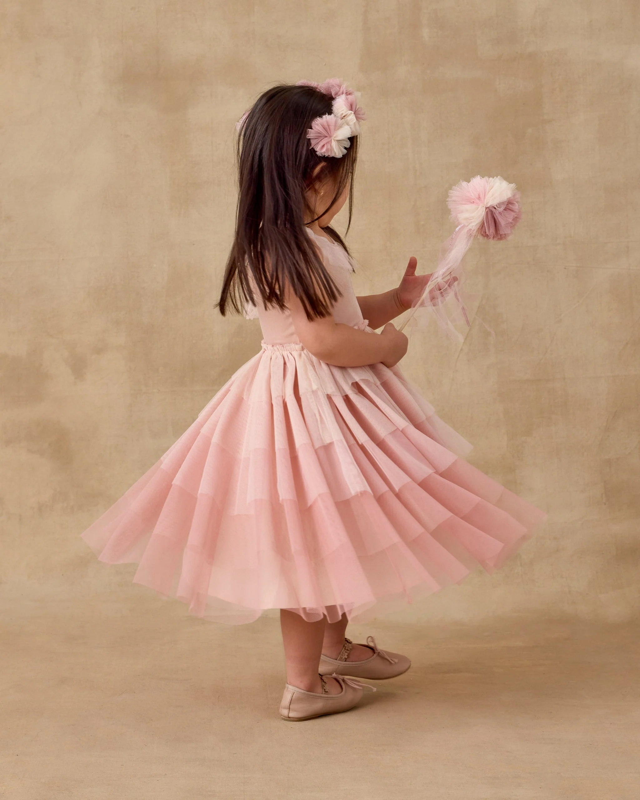 Pom Pom Crown + Wand | Pink Ombre - Image 5
