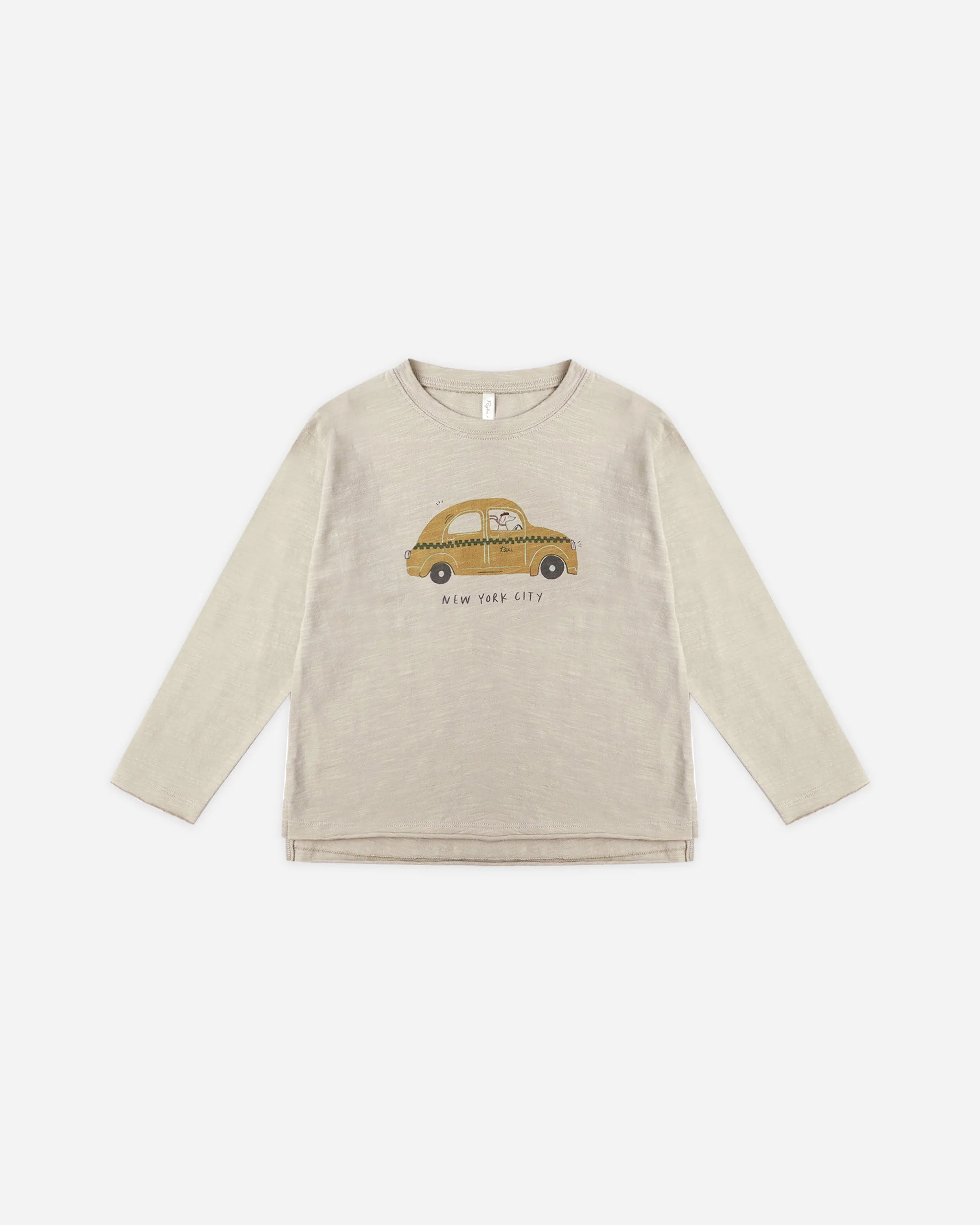 Raw Edge Long Sleeve Tee || Taxi