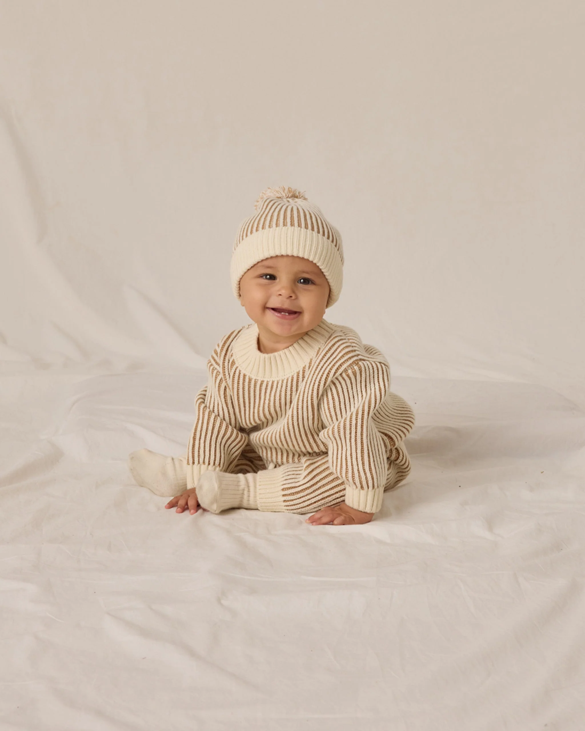 Relaxed Knit Sweater || Gold - Image 3