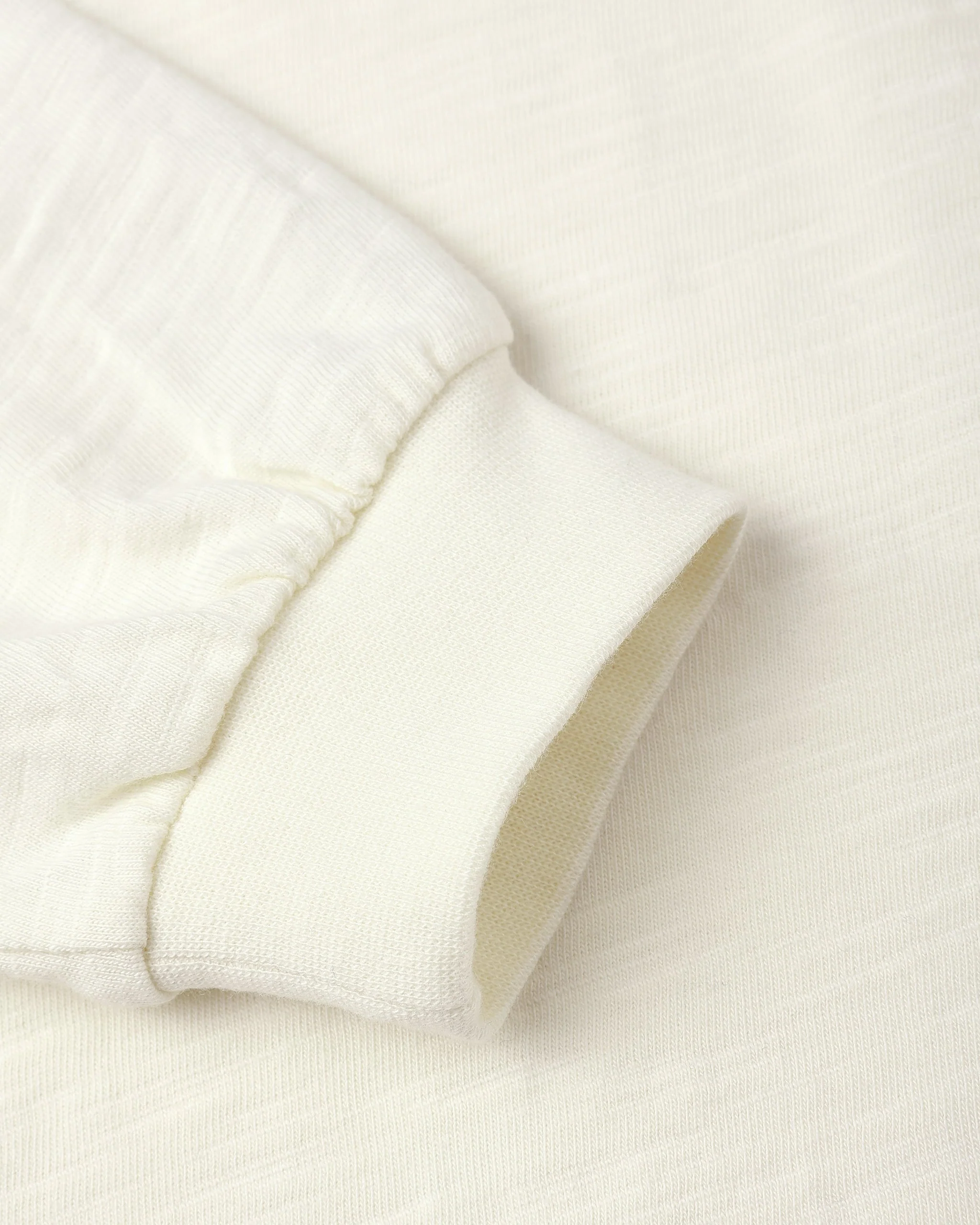 Relaxed Long Sleeve Tee || Ivory - Image 3