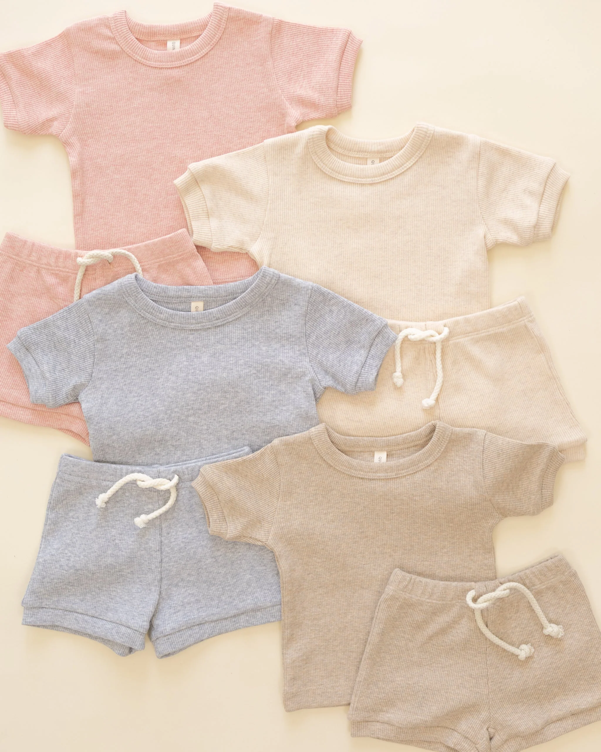 Ribbed Shortie Set || Oatmeal - Image 7