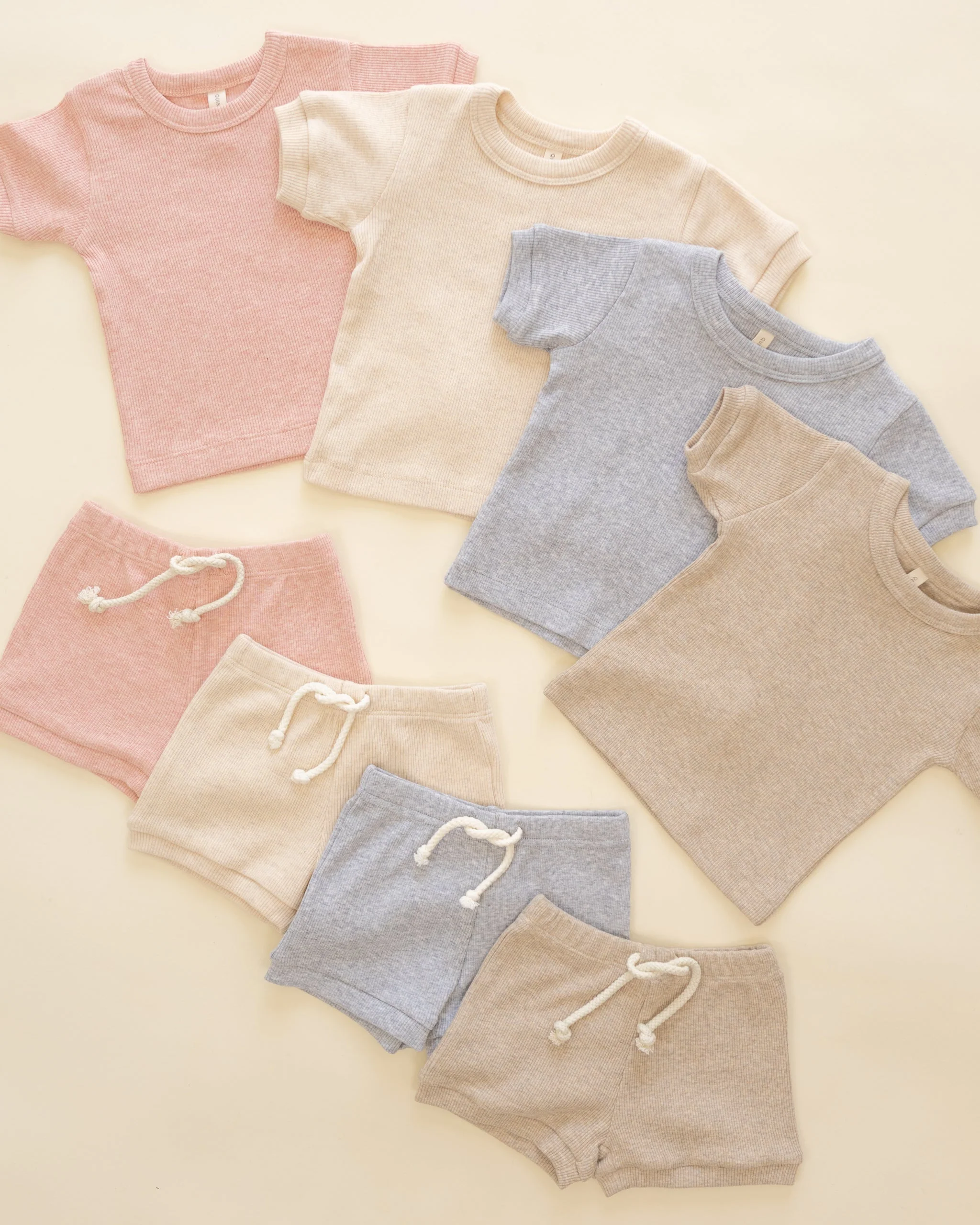 Ribbed Shortie Set || Rose - Image 3