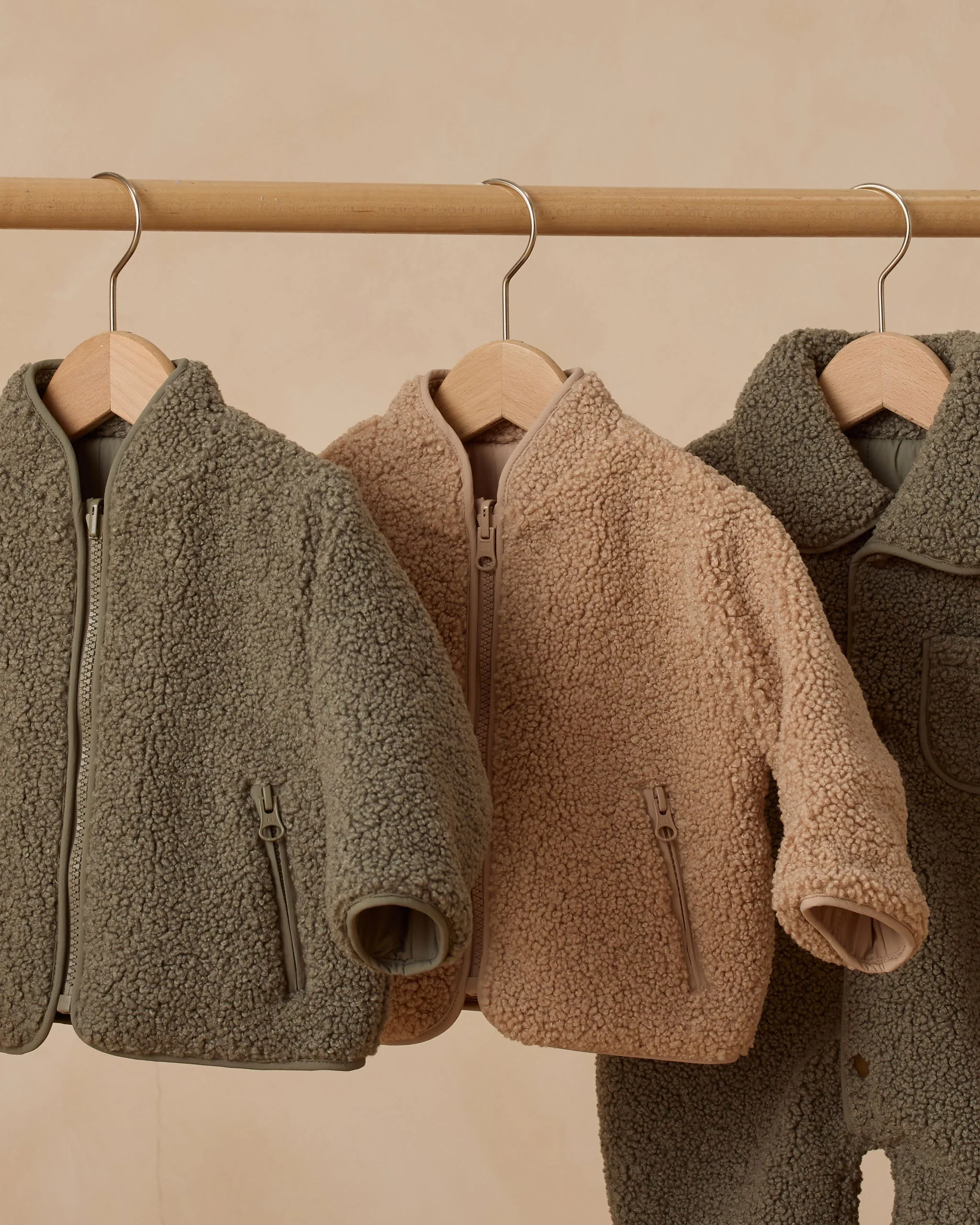 Shearling Zip Jacket || Forest - Image 7