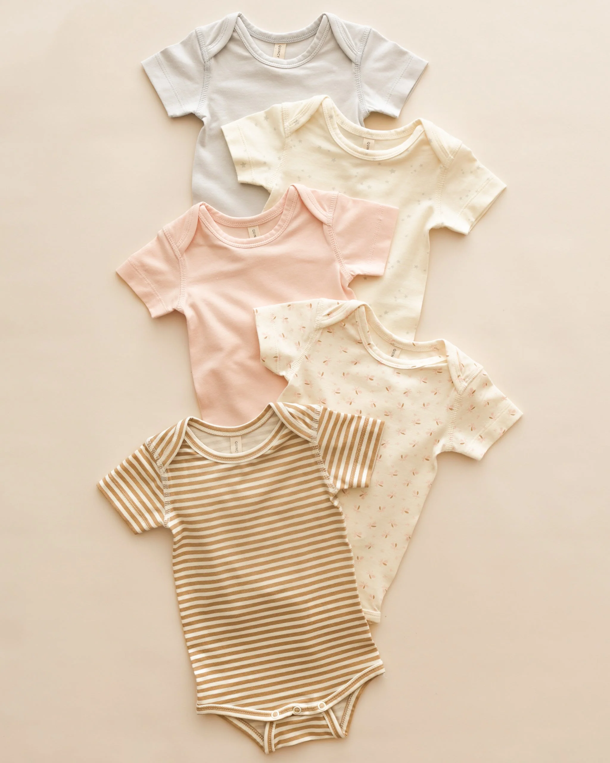 Short Sleeve One-Piece || Honey Stripe - Image 8
