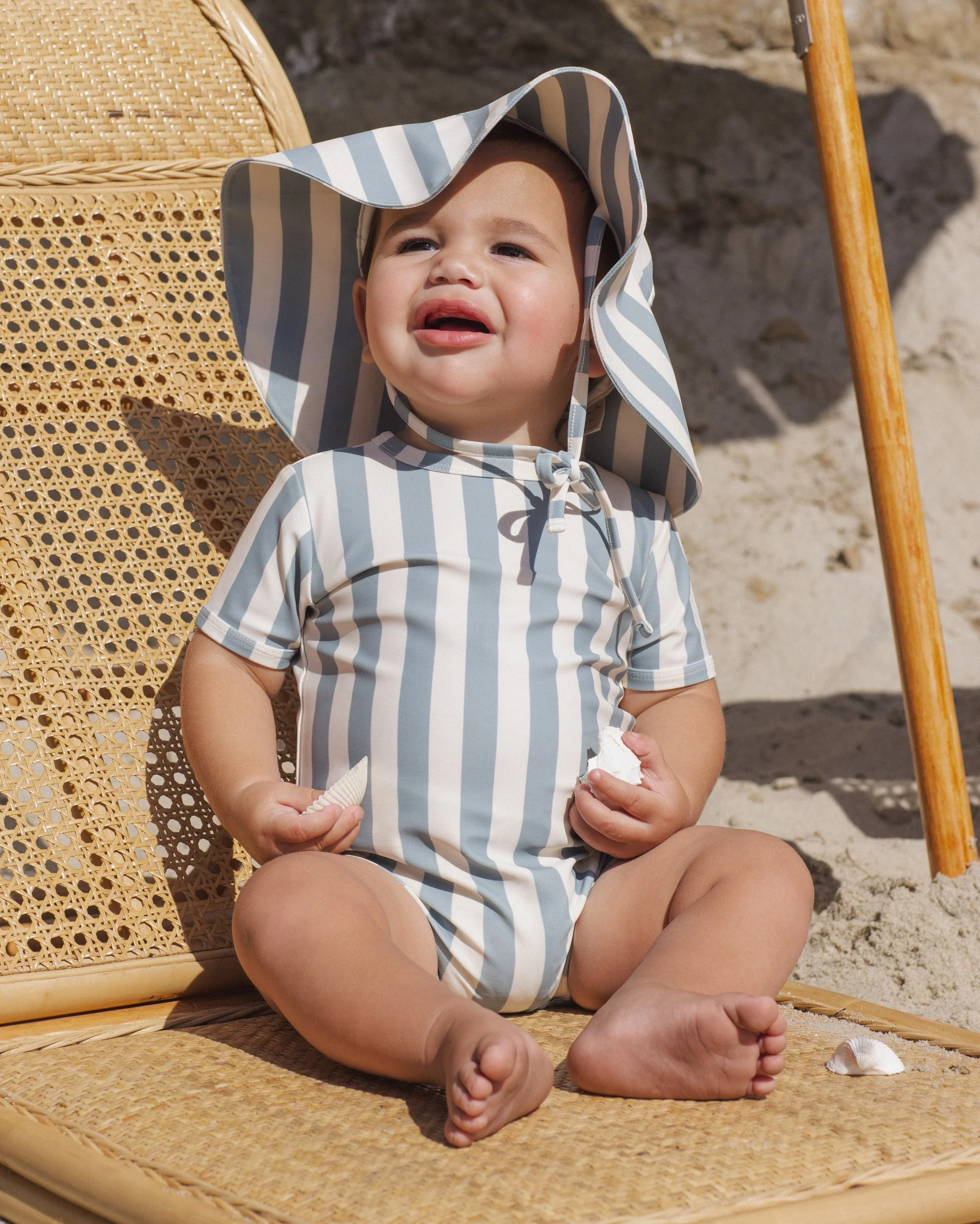 Shorty One-Piece Green Stripe - Image 4