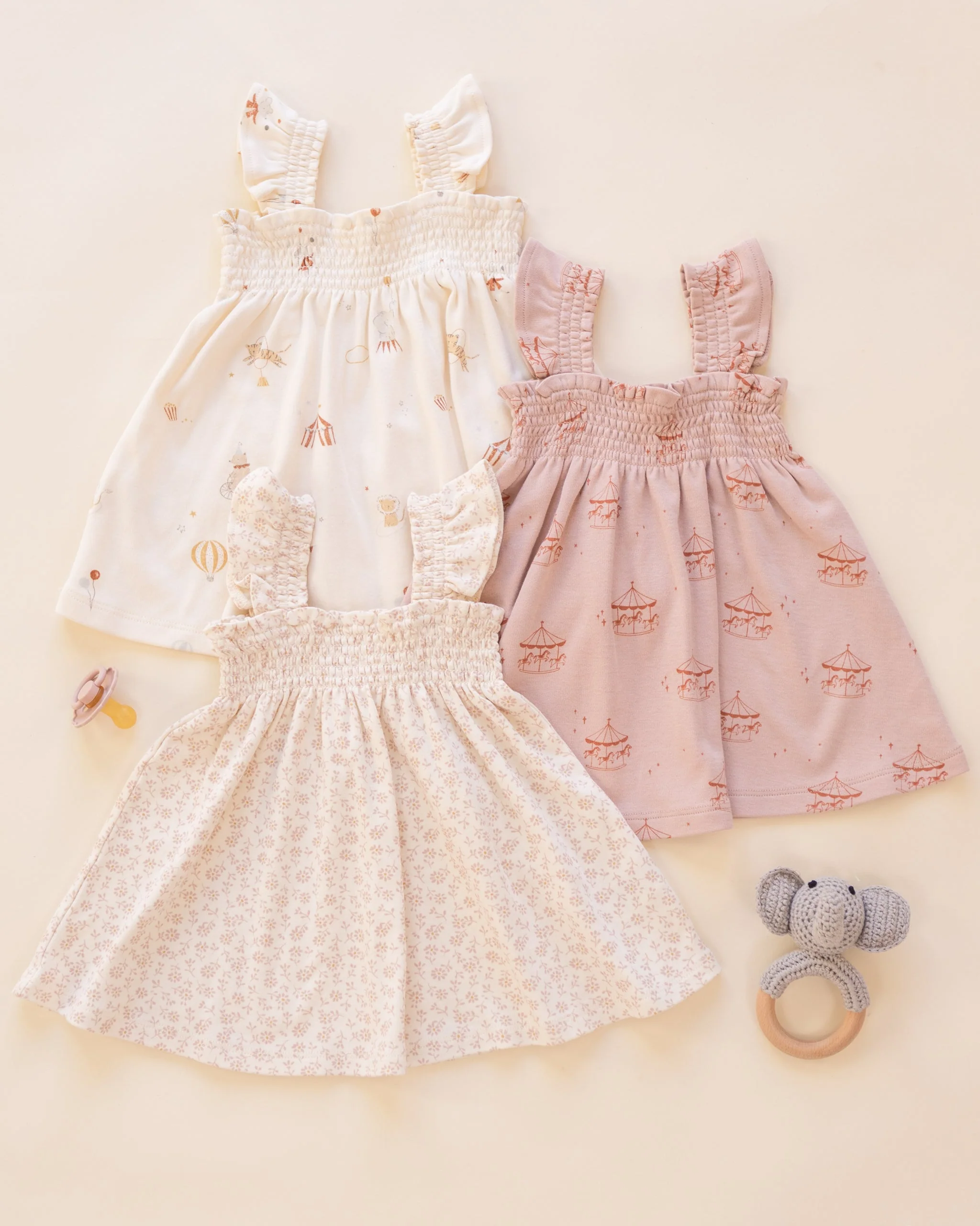 Smocked Jersey Dress Carnival - Image 3