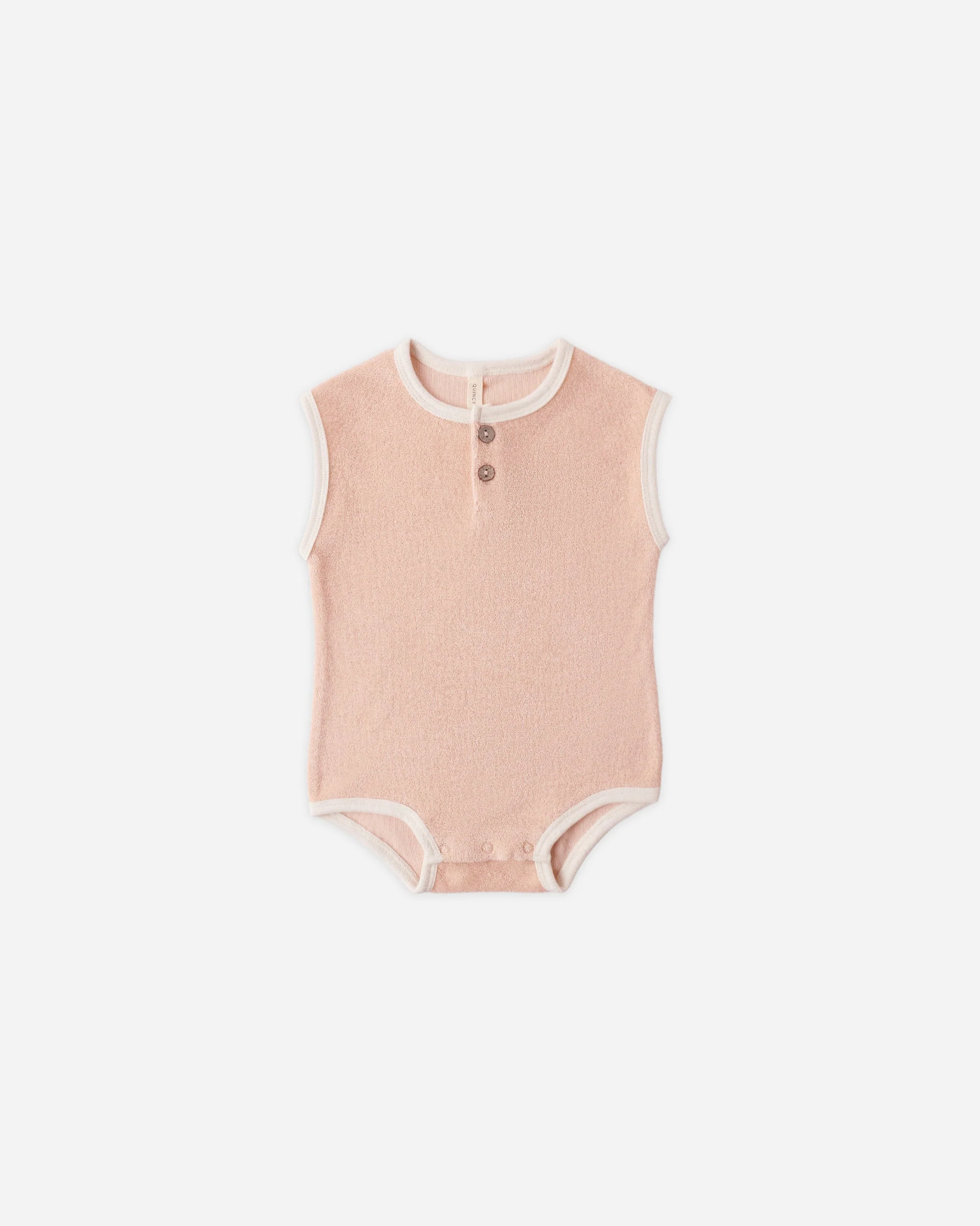 Terry Cloth Romper Melon