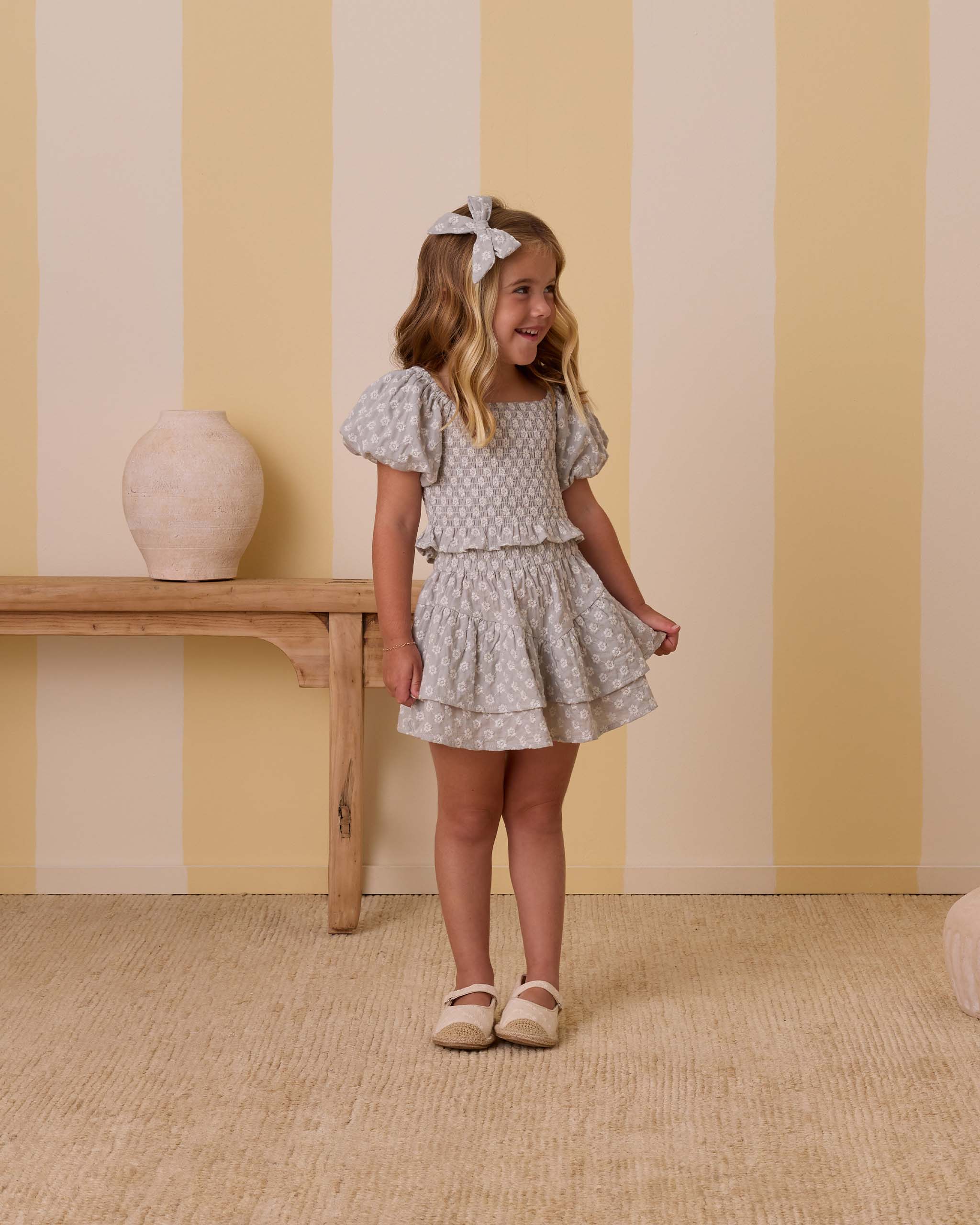 Tiered Mini Skirt || Seafoam - Image 2