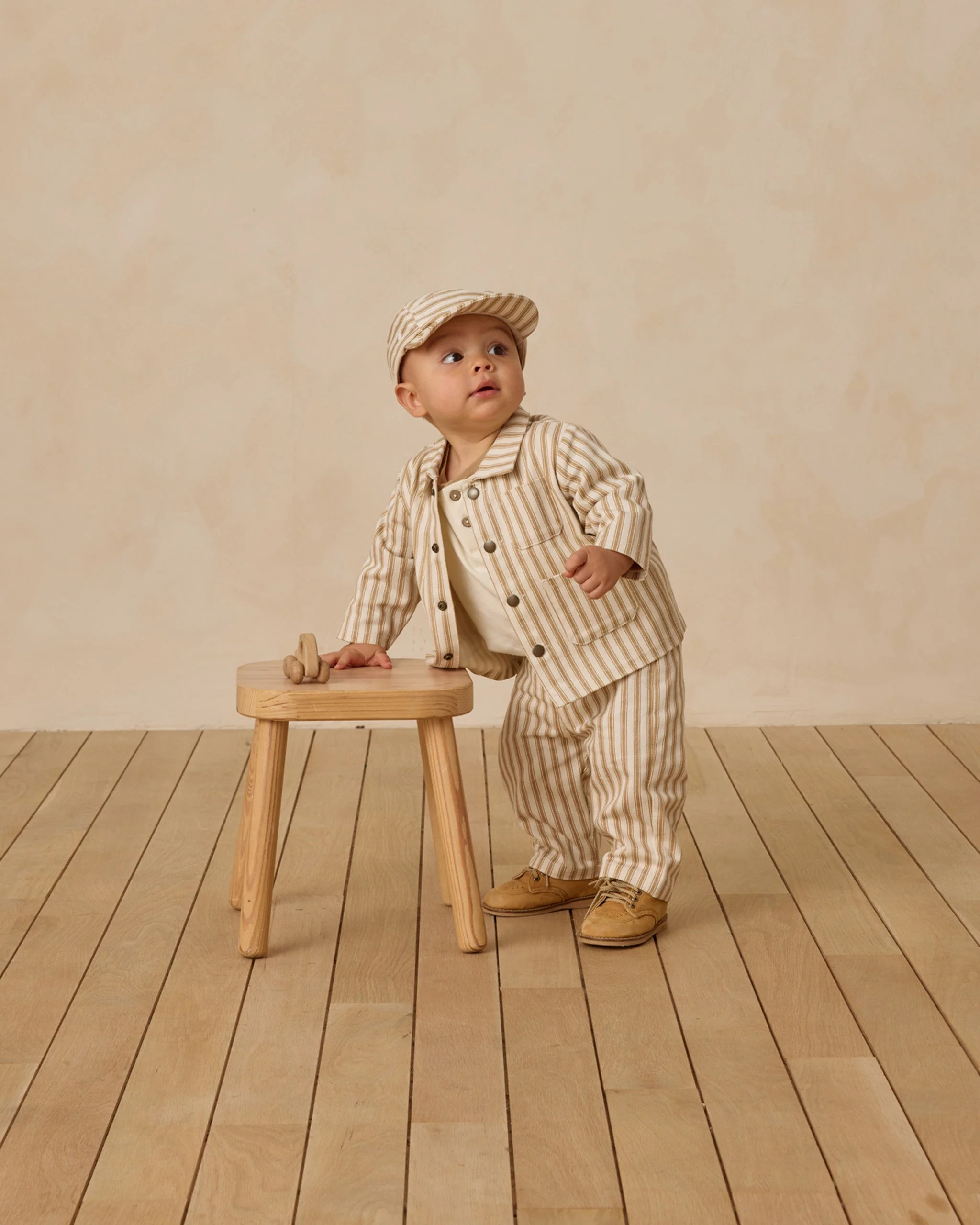 Utility Jacket || Gold Pinstripe - Image 3