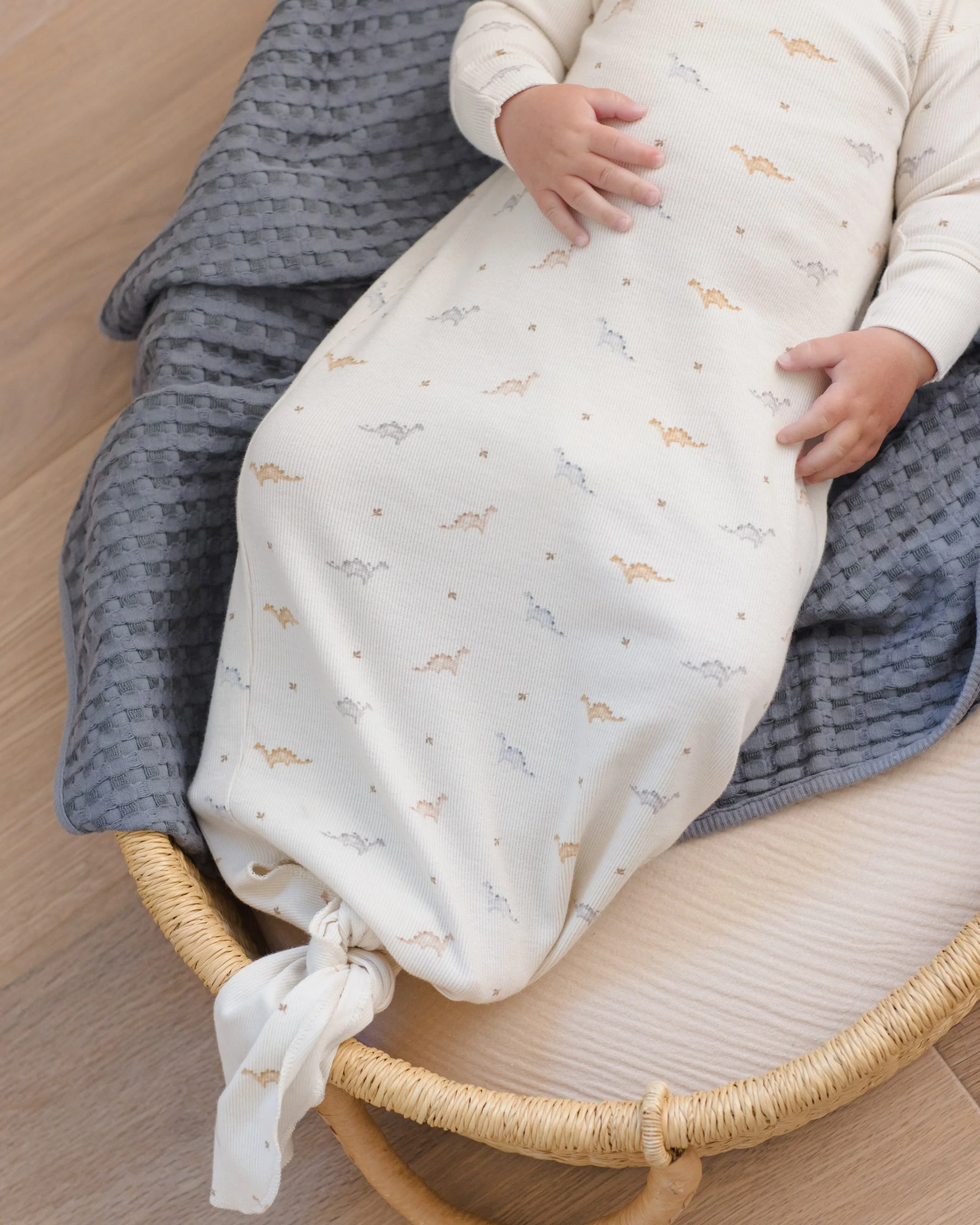Waffle Baby Blanket Ocean - Image 4