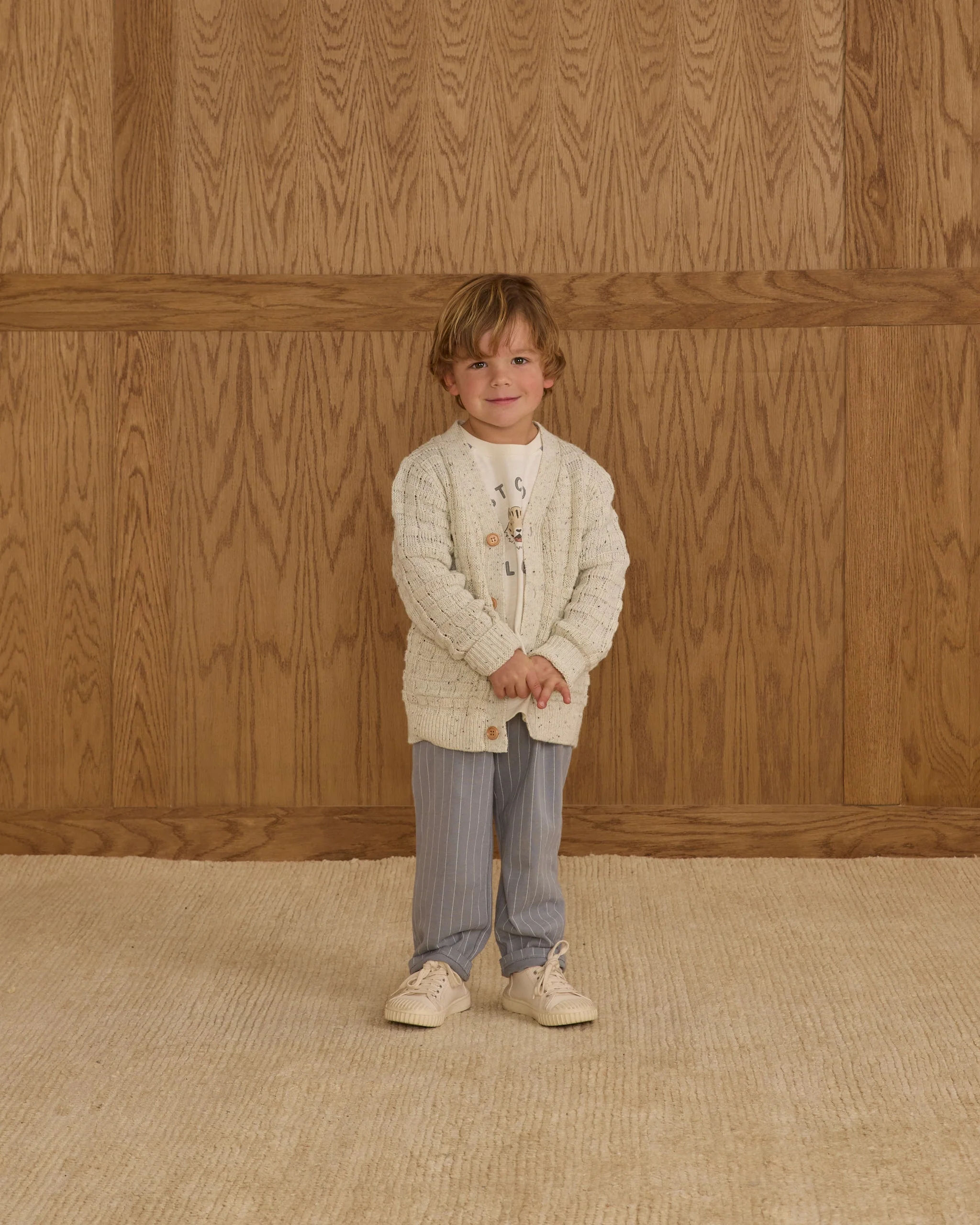 Wynn Cardigan || Oatmeal Speckle - Image 3