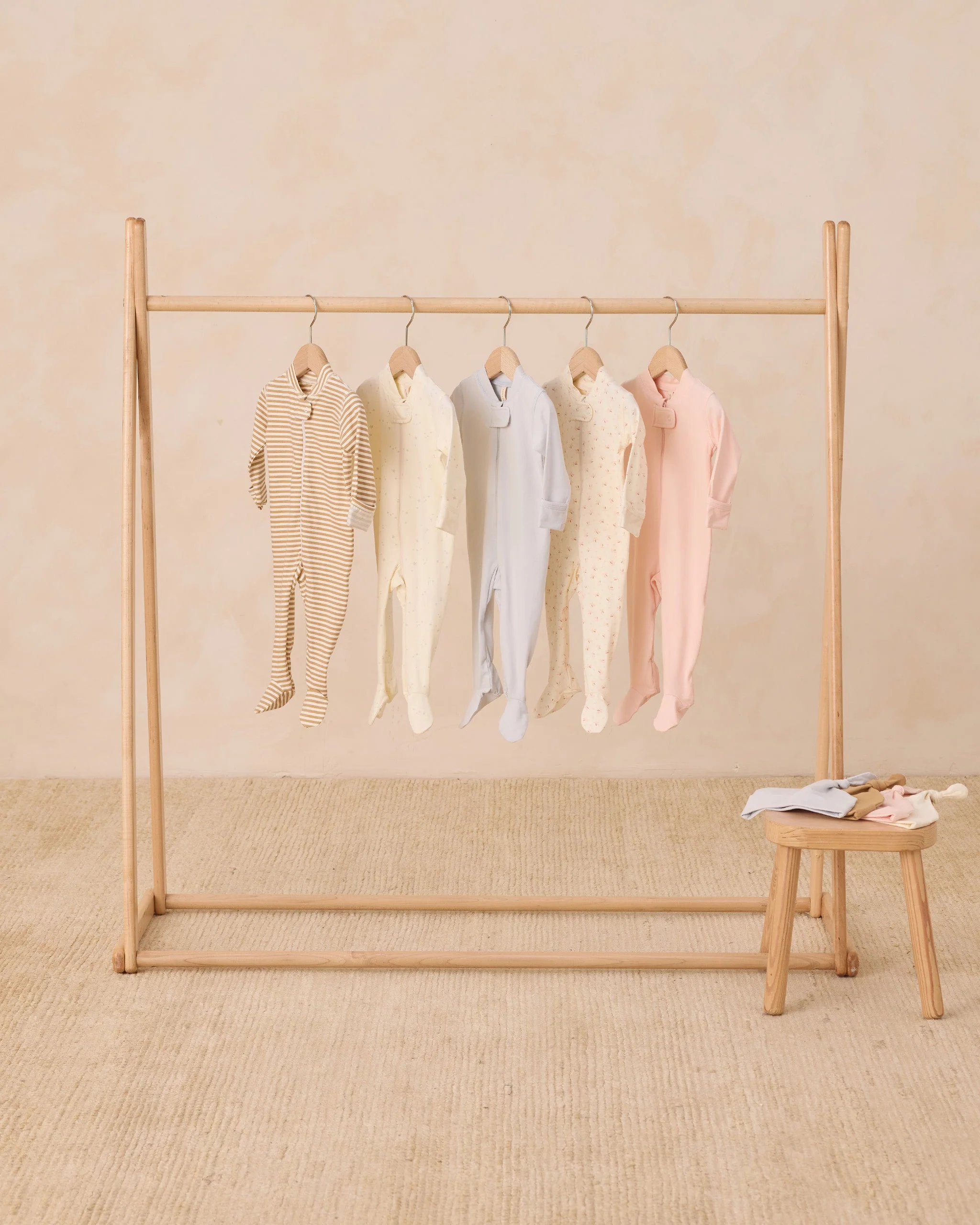 Zip Longsleeve Sleeper Footie || Fog - Image 2